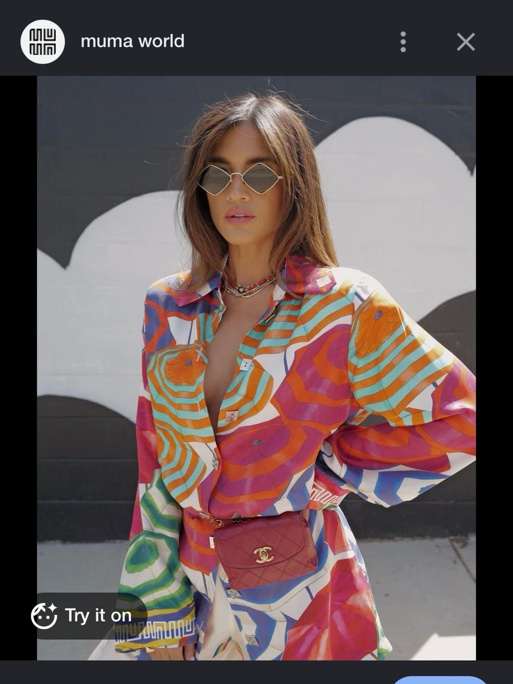 Riviera Multicolor Shirt Dress - Picture 5 of 5